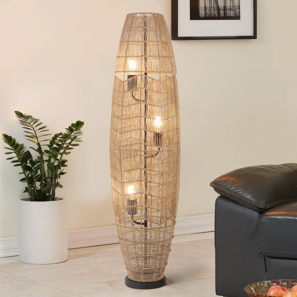 Stehlampe aus Jute KIKO - Natur