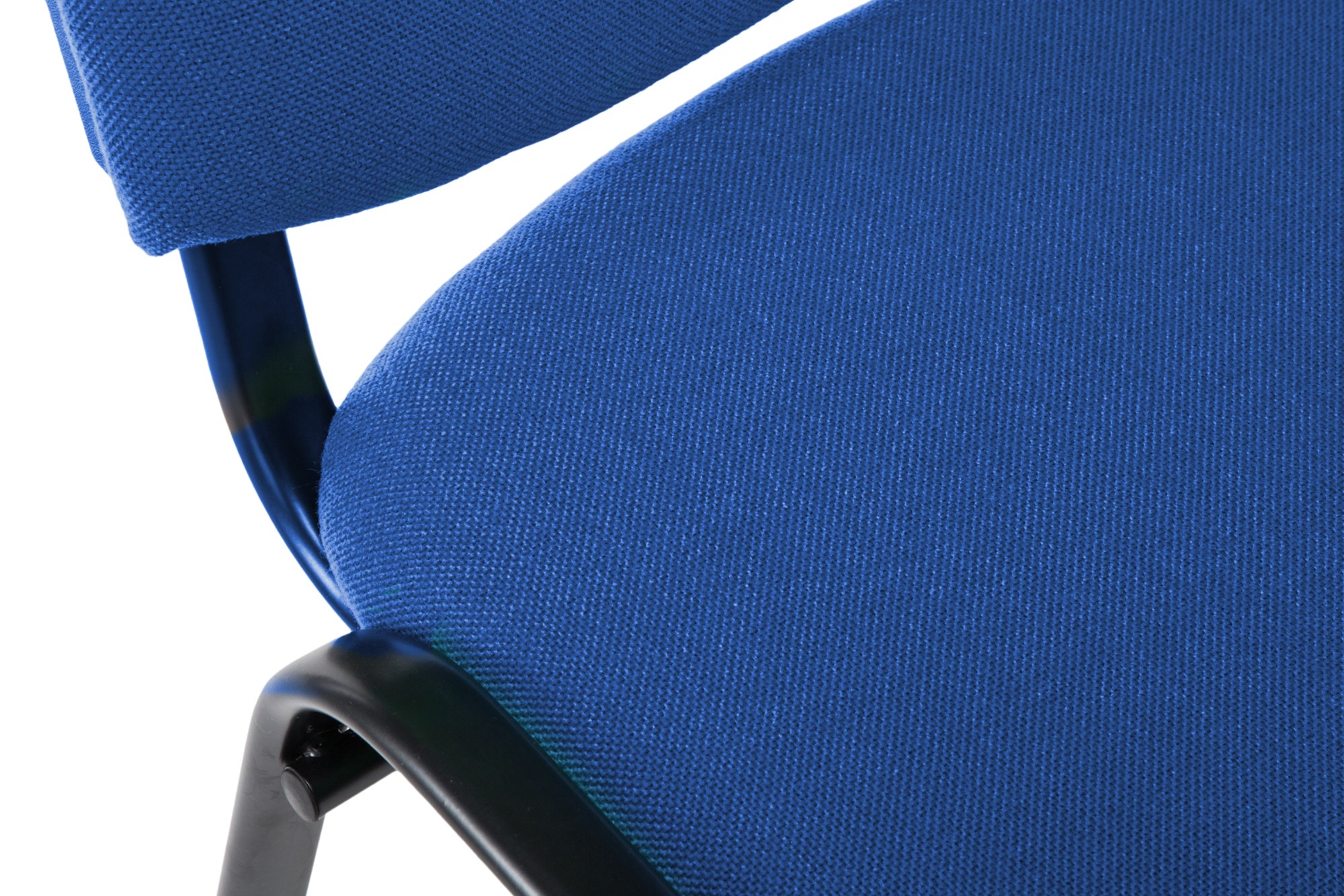 Besucherstuhl Ken V2 Stoff, blau