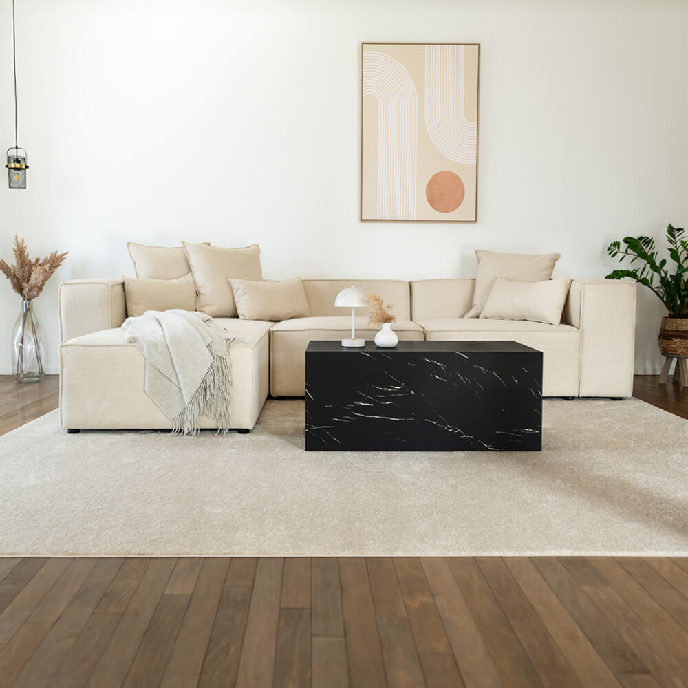 Modulares Sofa VERONA L - 327 x 207 cm Beige