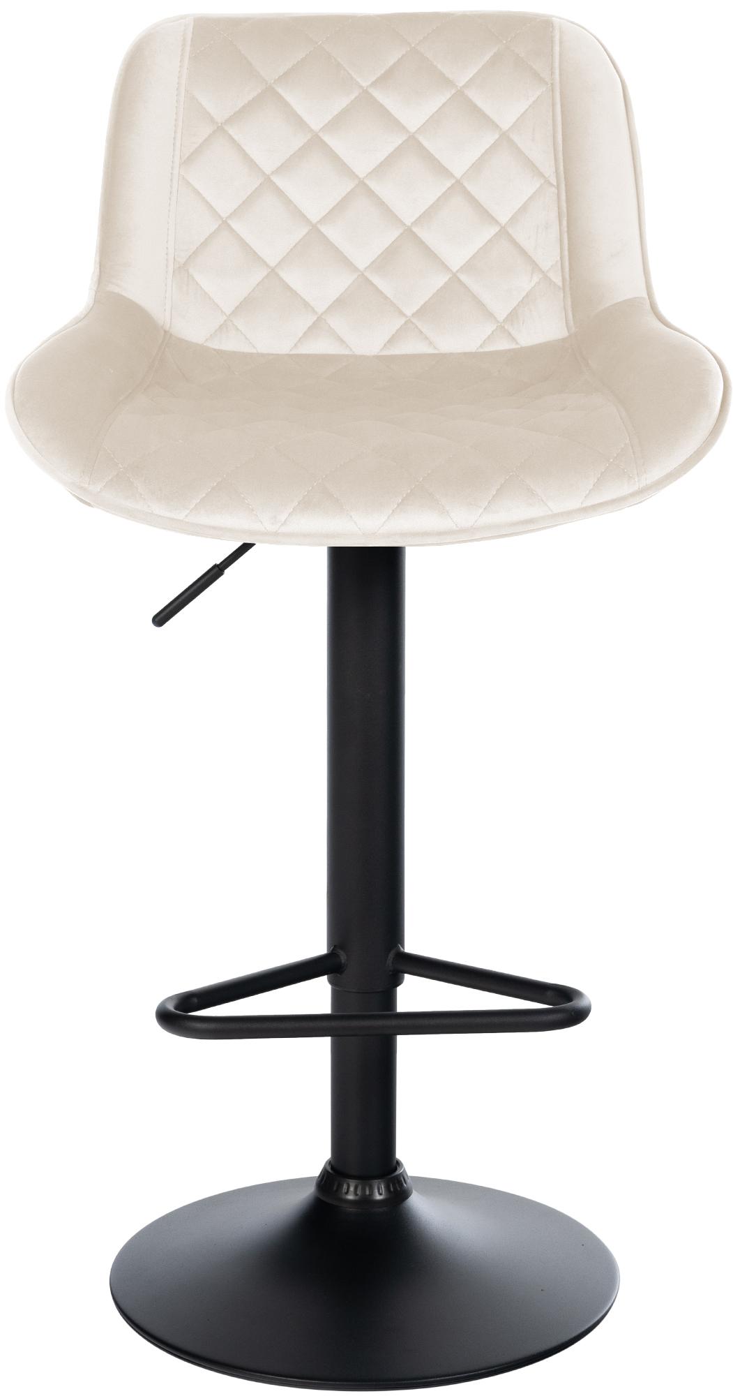 Barhocker Kasson Samt, creme