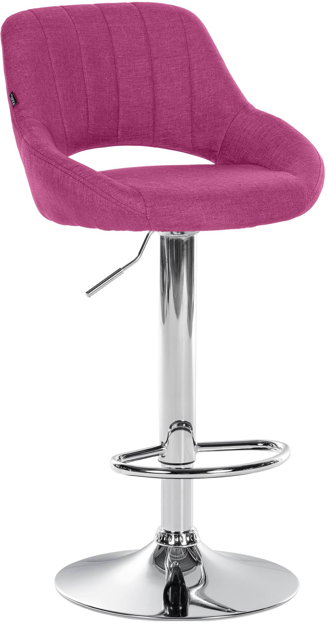 Barhocker Milet Stoff chrom, lila