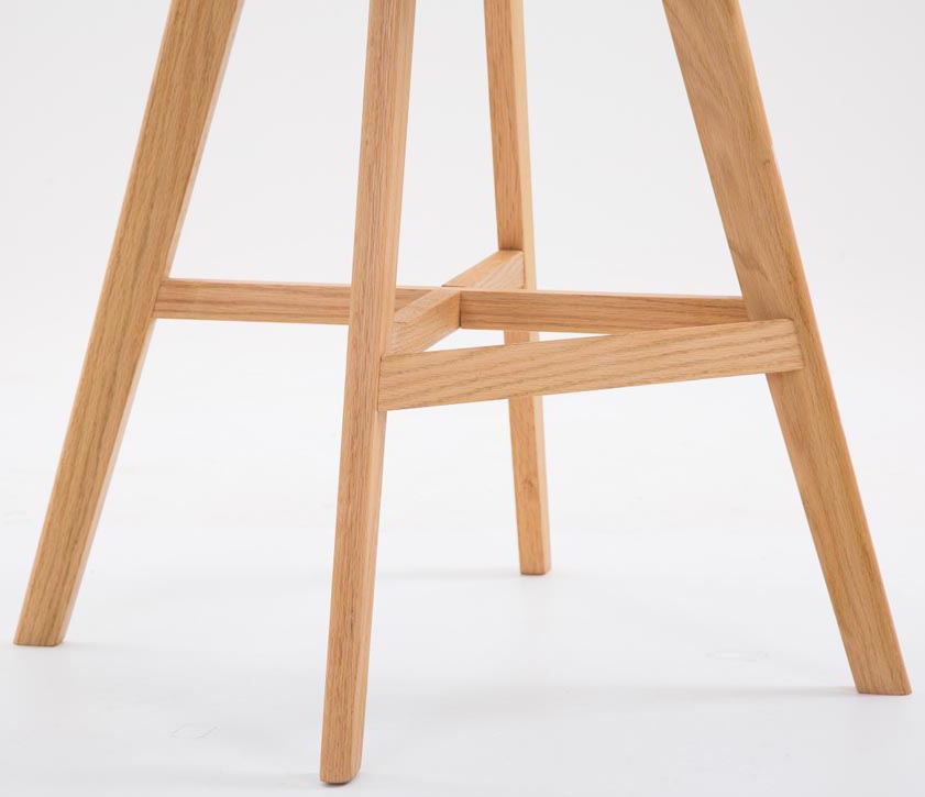2er Set Barhocker Cannes Kunstleder Natura, schwarz