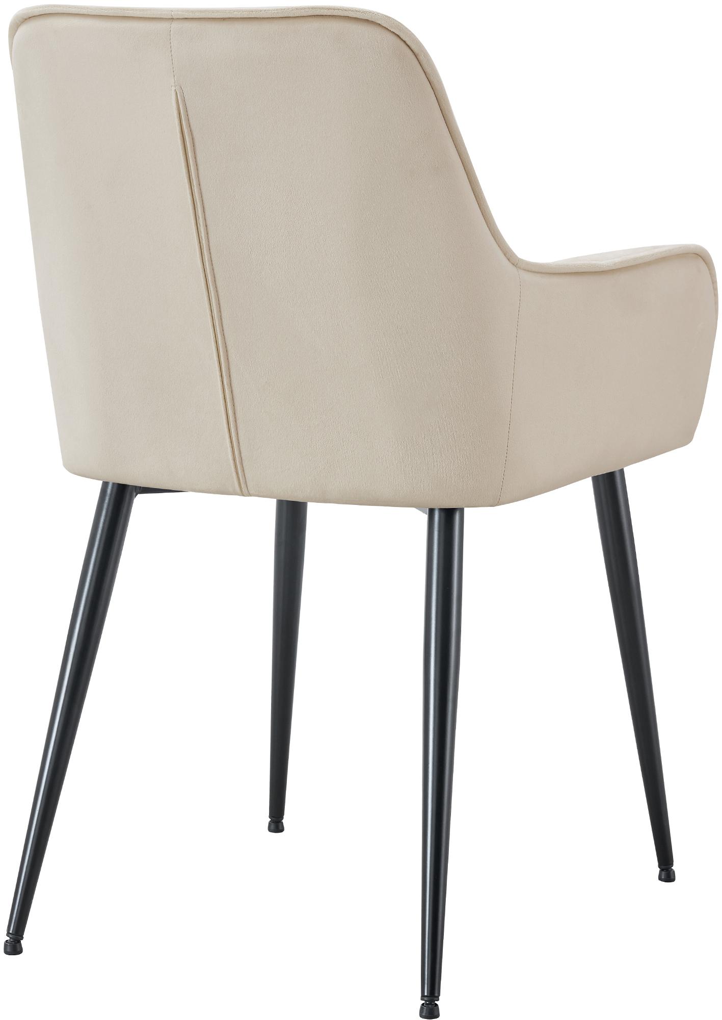 Esszimmerstuhl Ferndale Samt, creme