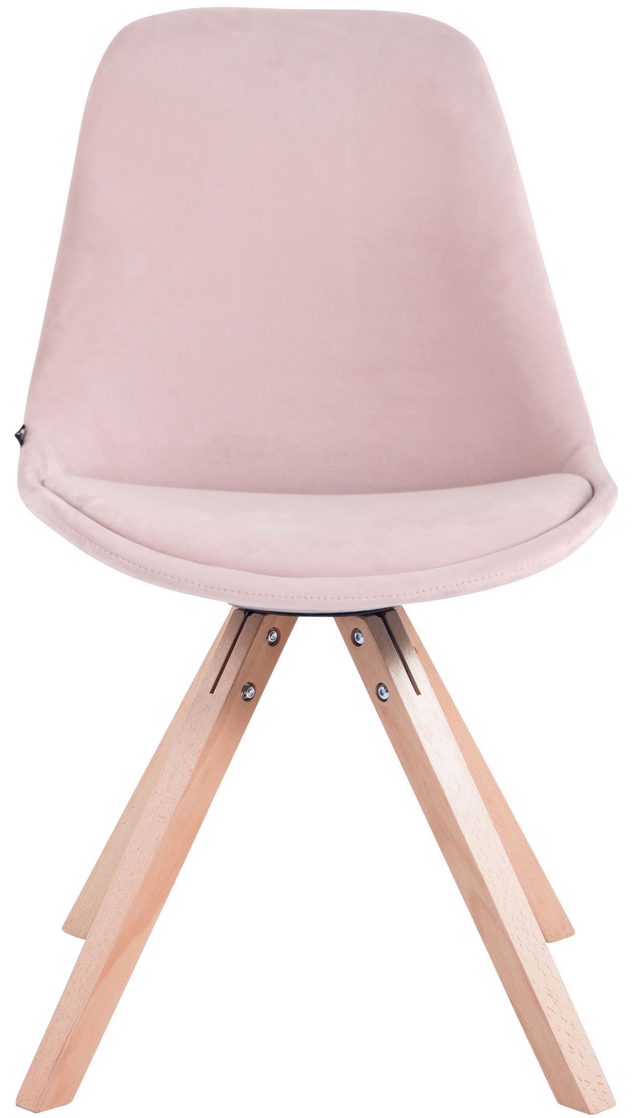 Besucherstuhl Toulouse Samt Square natura, pink