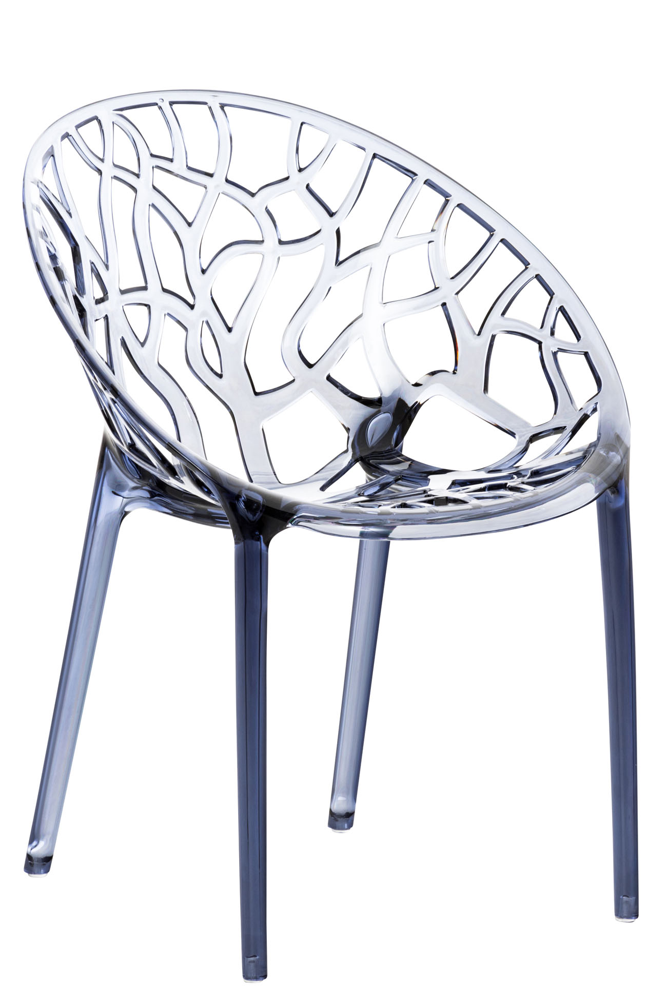 Stapelstuhl CRYSTAL, grau