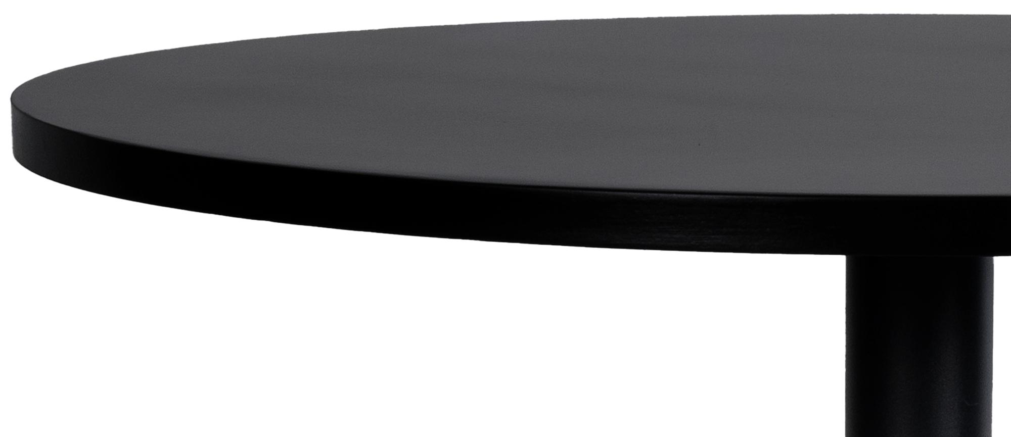 Stehtisch rund, schwarz/schwarz