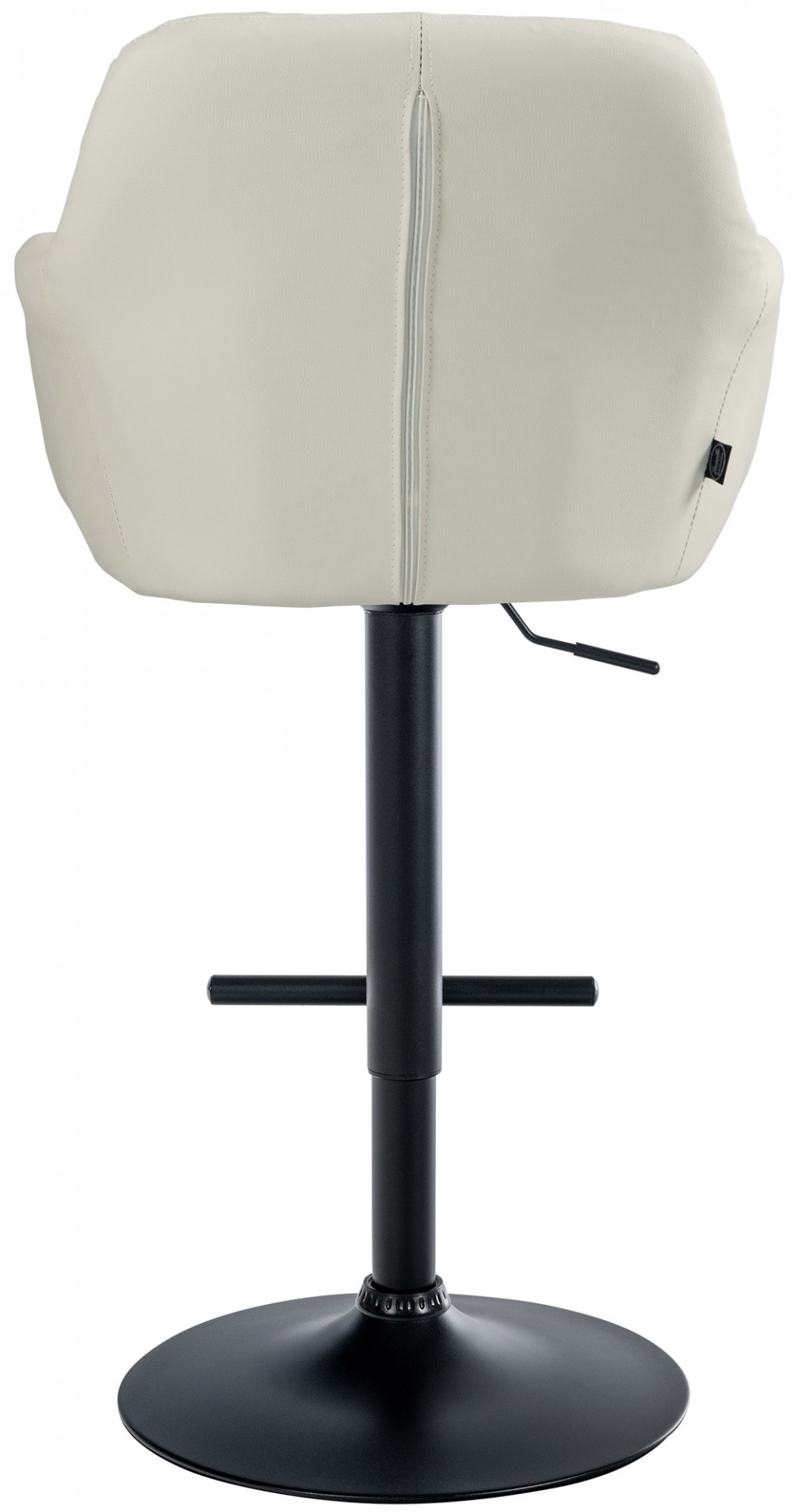 Barhocker Natoma Kunstleder schwarz, creme