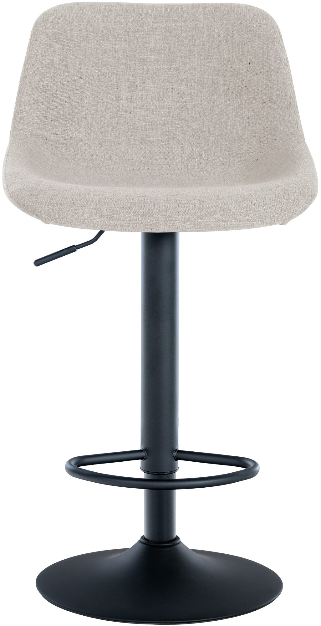 2er Set Barhocker Loft Stoff, creme