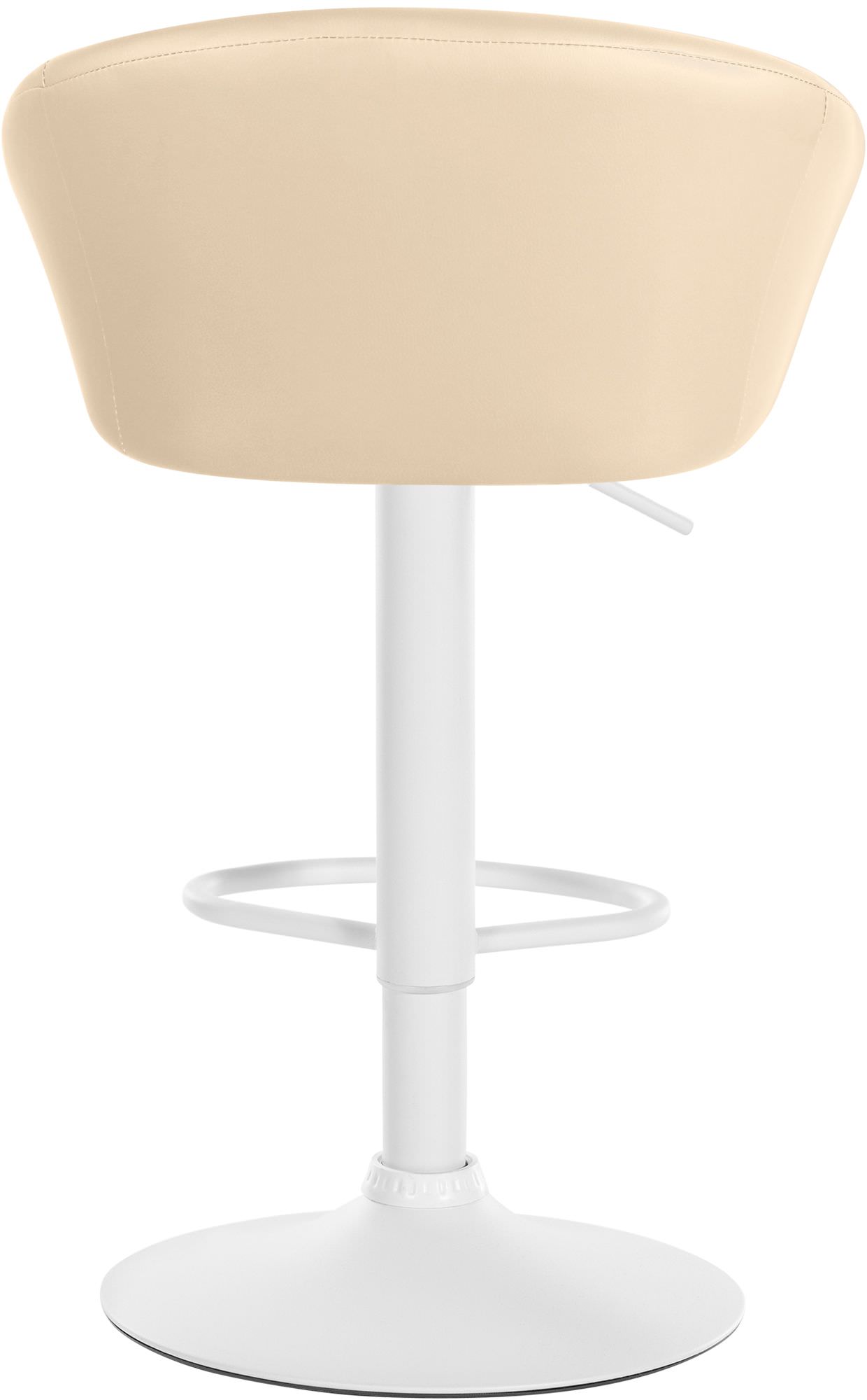 Barhocker Davie Kunstleder weiß, creme