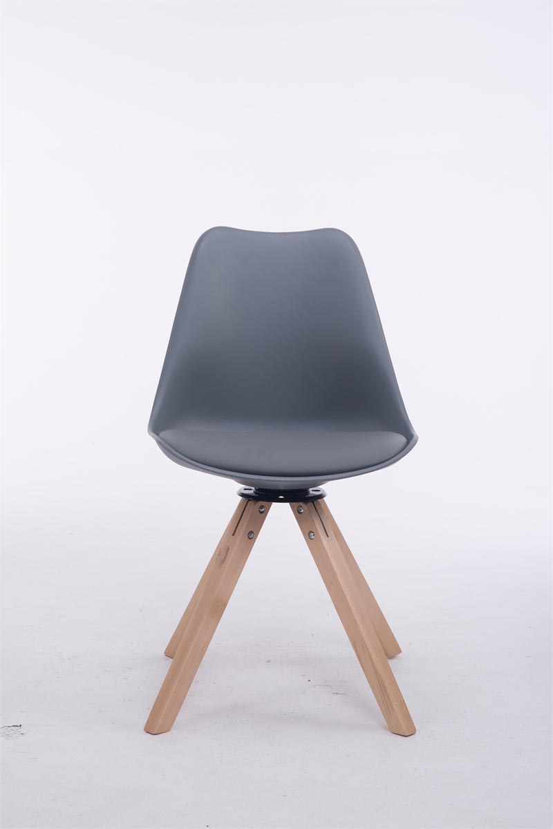 Besucherstuhl Troyes Drehbar Natura Square, grau