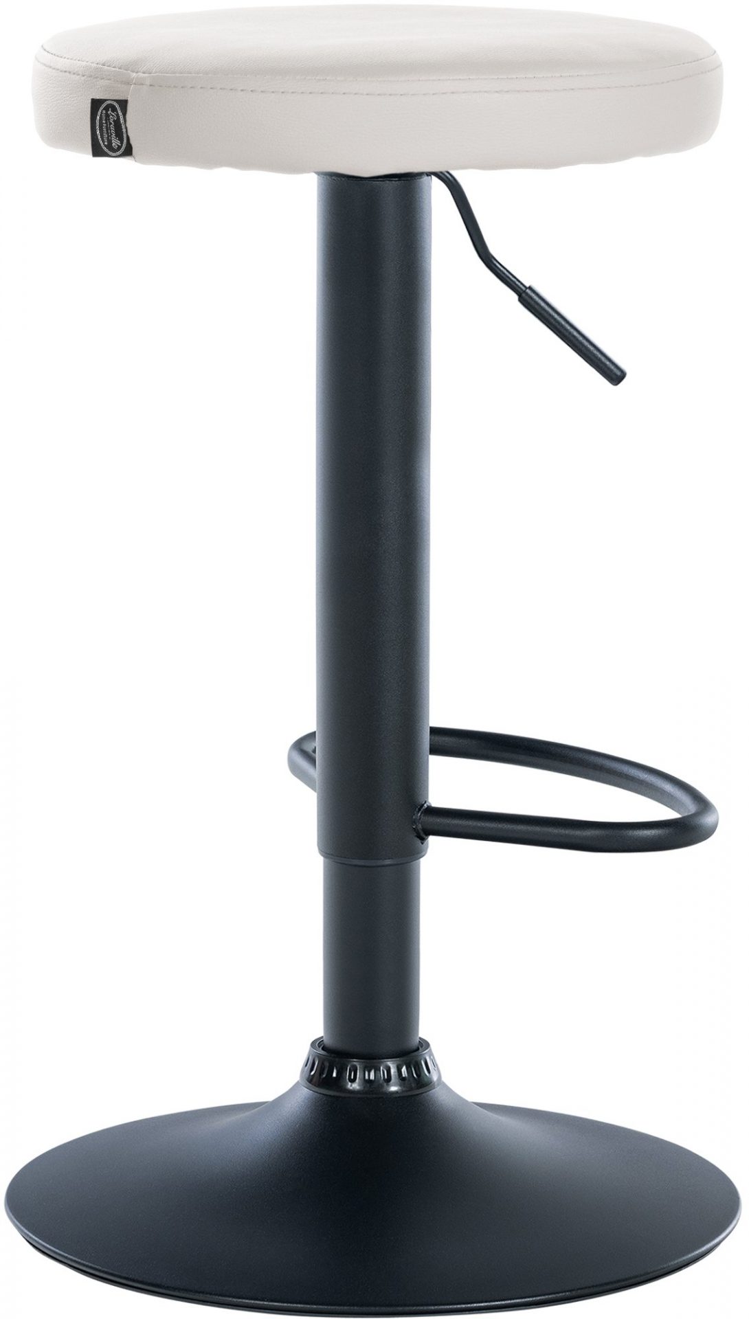 Barhocker Ponte Kunstleder schwarz, weiß