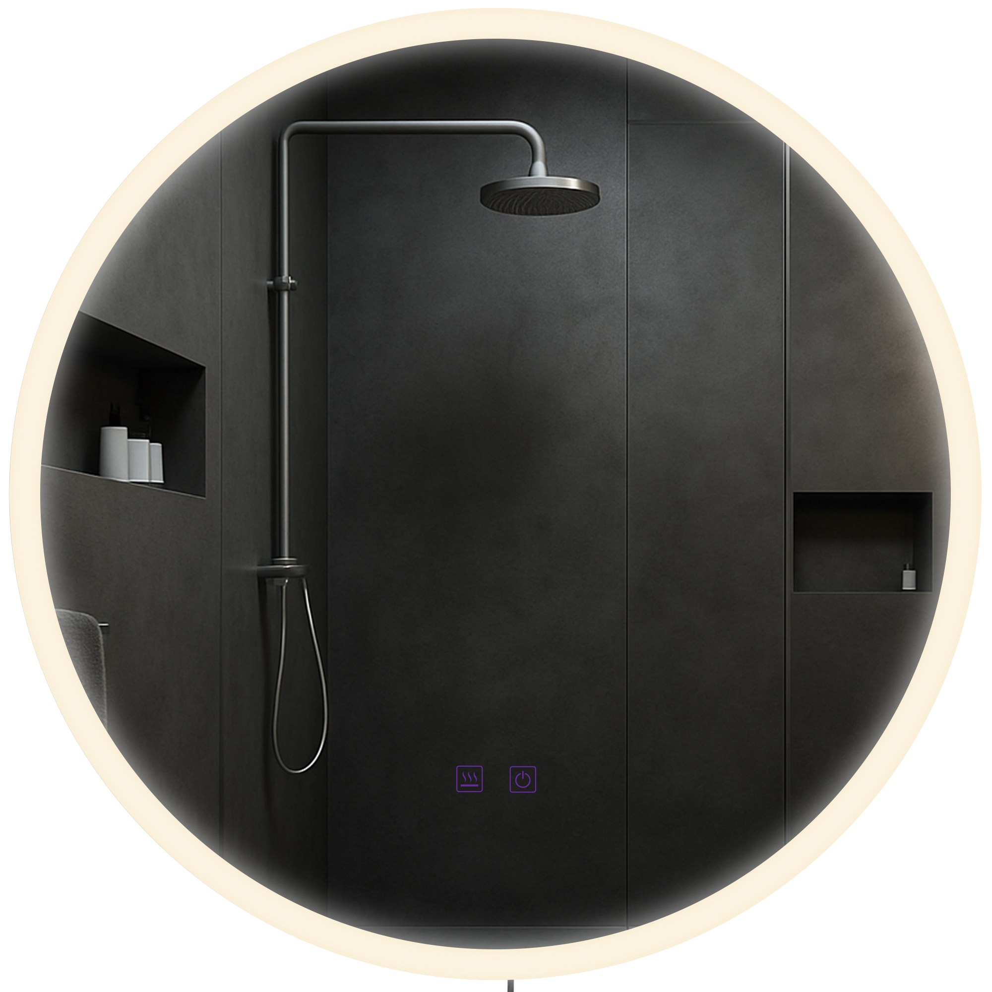 Badspiegel Laconia 60 mit Bluetooth, klarglas