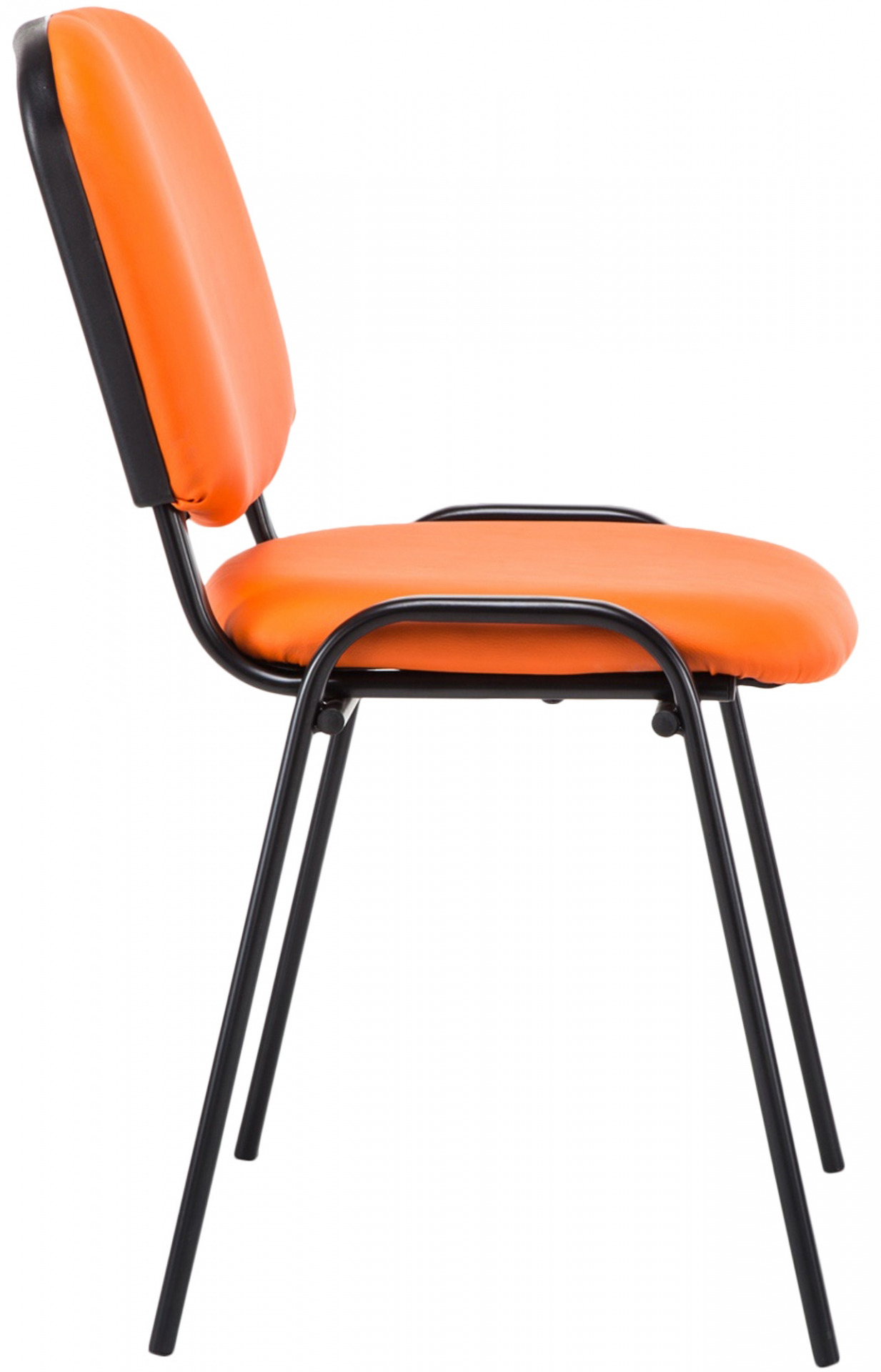 Besucherstuhl Ken Kunstleder, orange