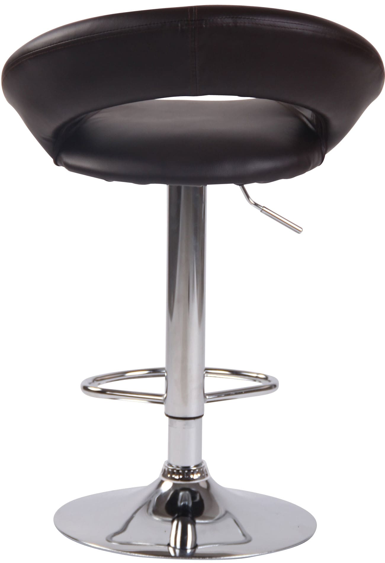 2er Set Barhocker Olinda Kunstleder chrom, braun
