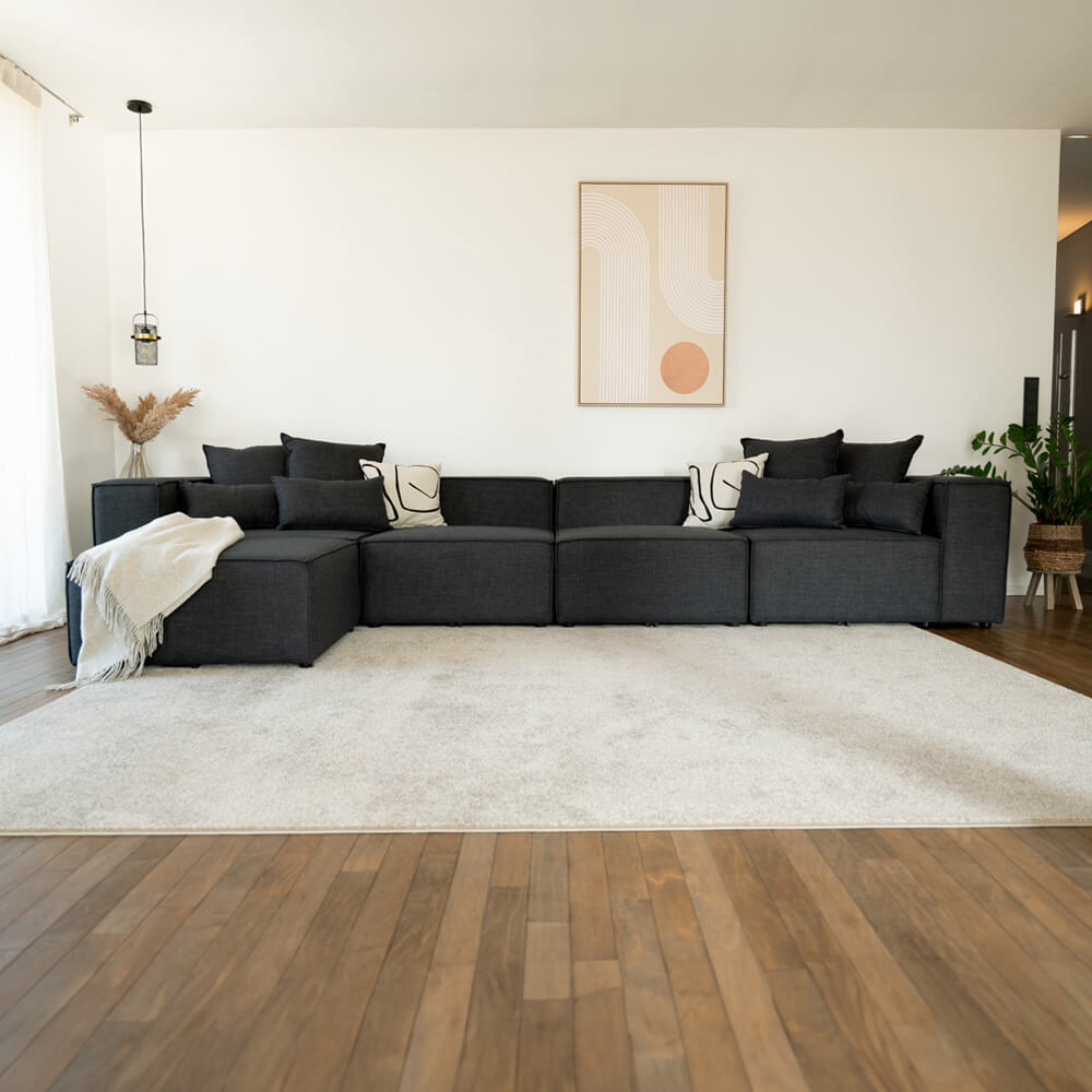 Modulares Sofa VERONA XL - 414 x 207 cm Anthrazit