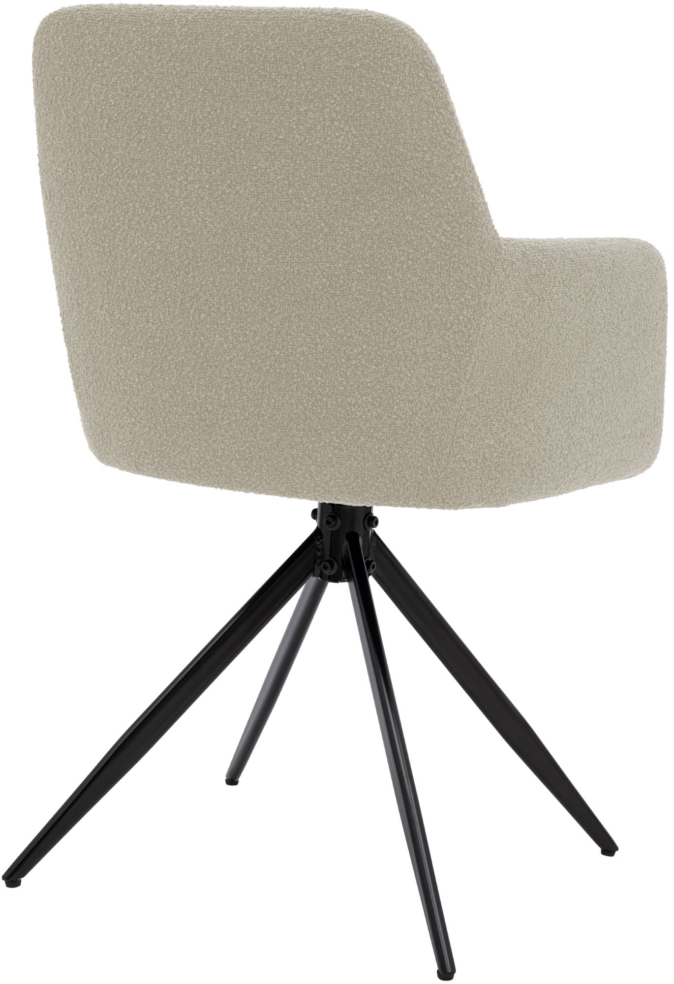 Esszimmerstuhl Olema Stoff Teddy, taupe