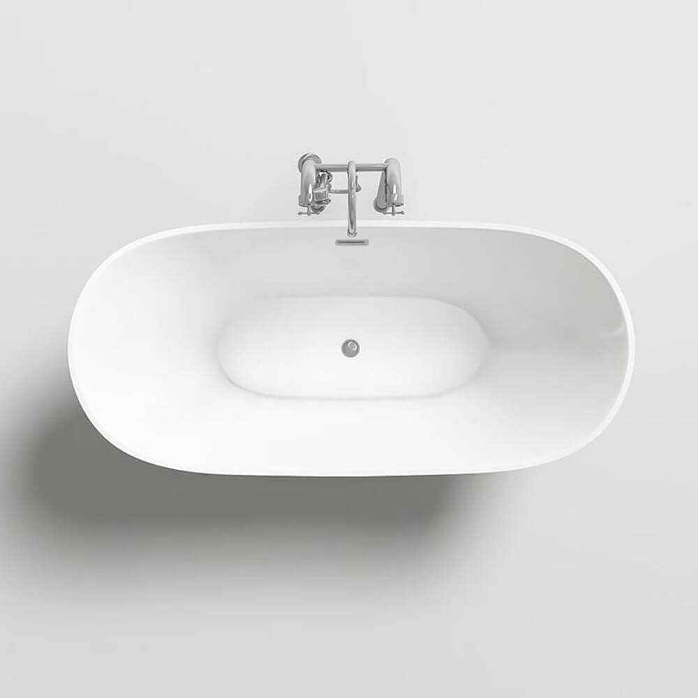 Freistehende Badewanne OVALO 170 x 80 cm