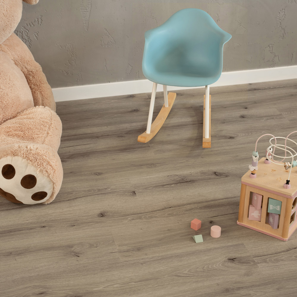 Klick-Vinylboden mit Trittschall ROMIA Grau - 5 m²
