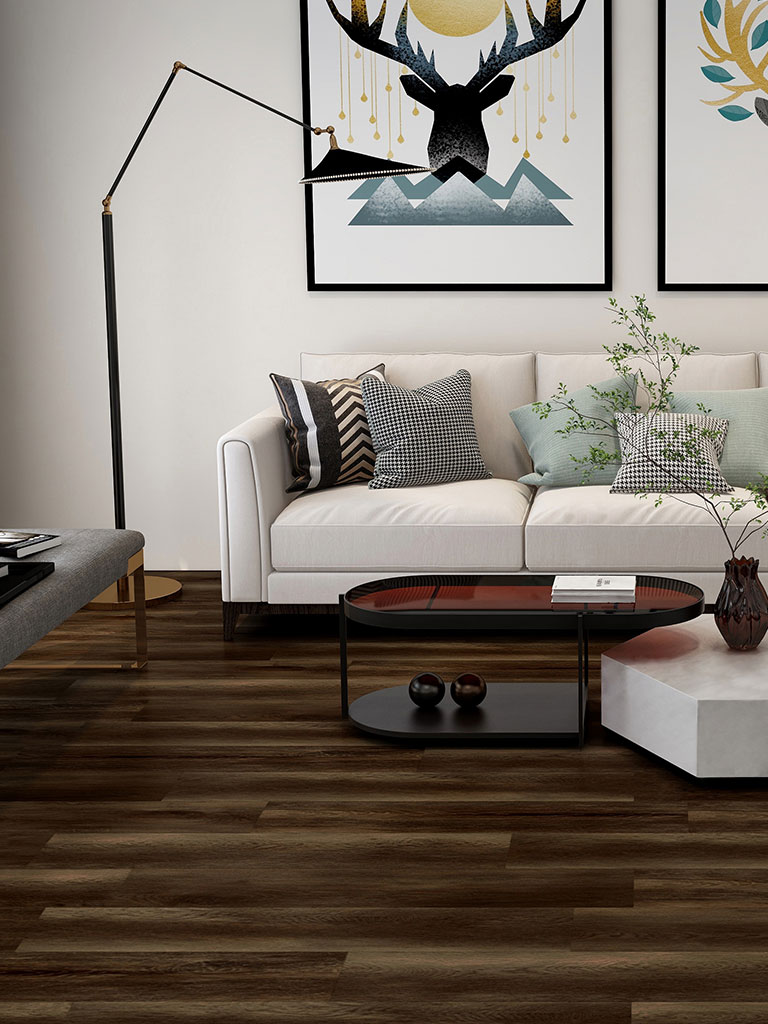 Click-Vinyl CHECK One 2455 Felizitas Eiche Breitdiele inkl. Trittschall Basic