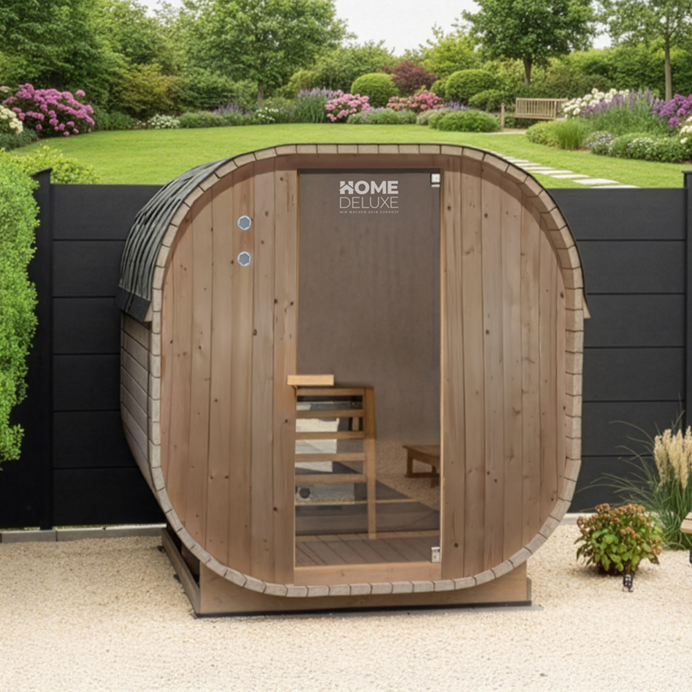 Outdoor Sauna CUBE M - 194 x 120 cm für 2 Personen