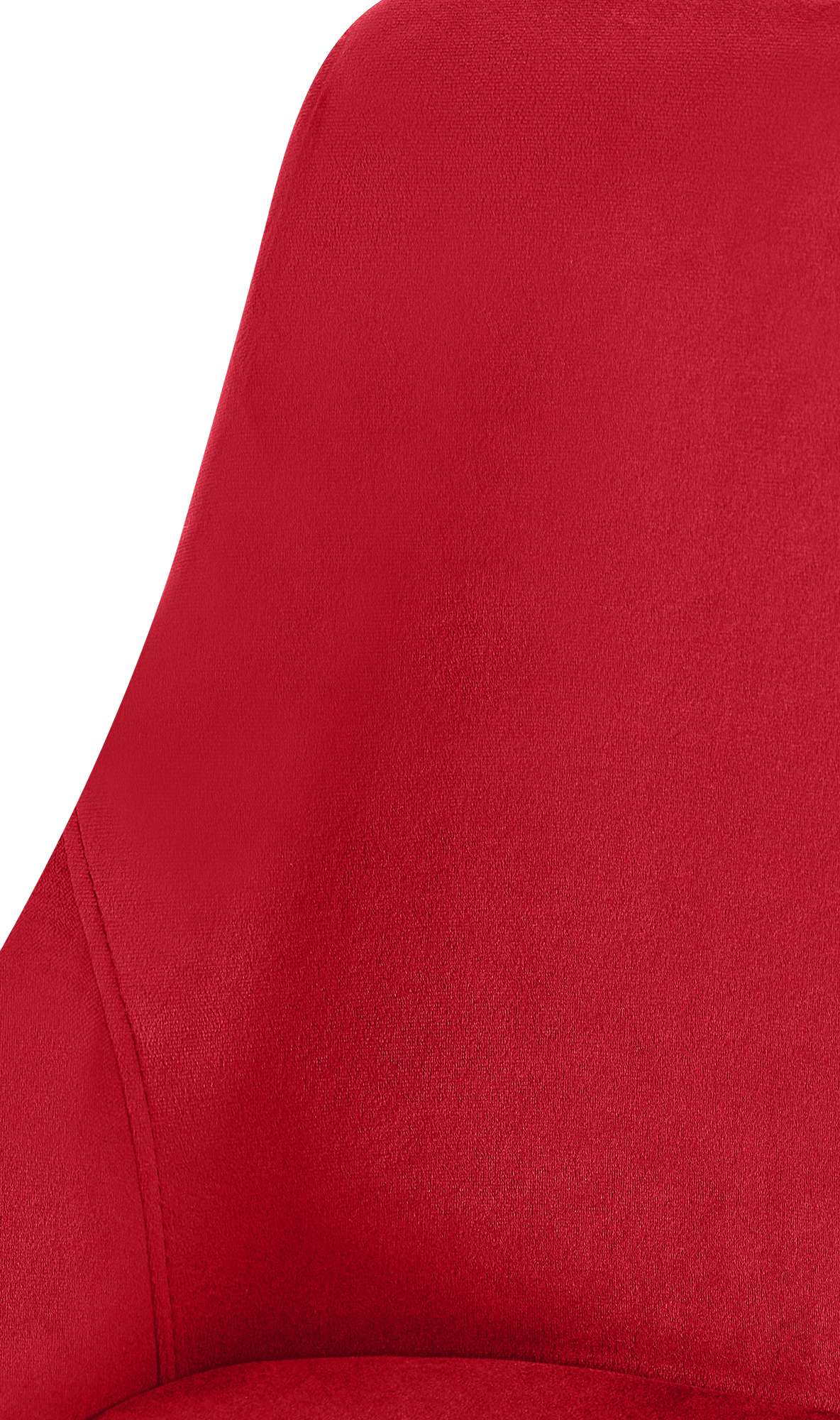 Esszimmerstuhl Elmira Samt gold, rot