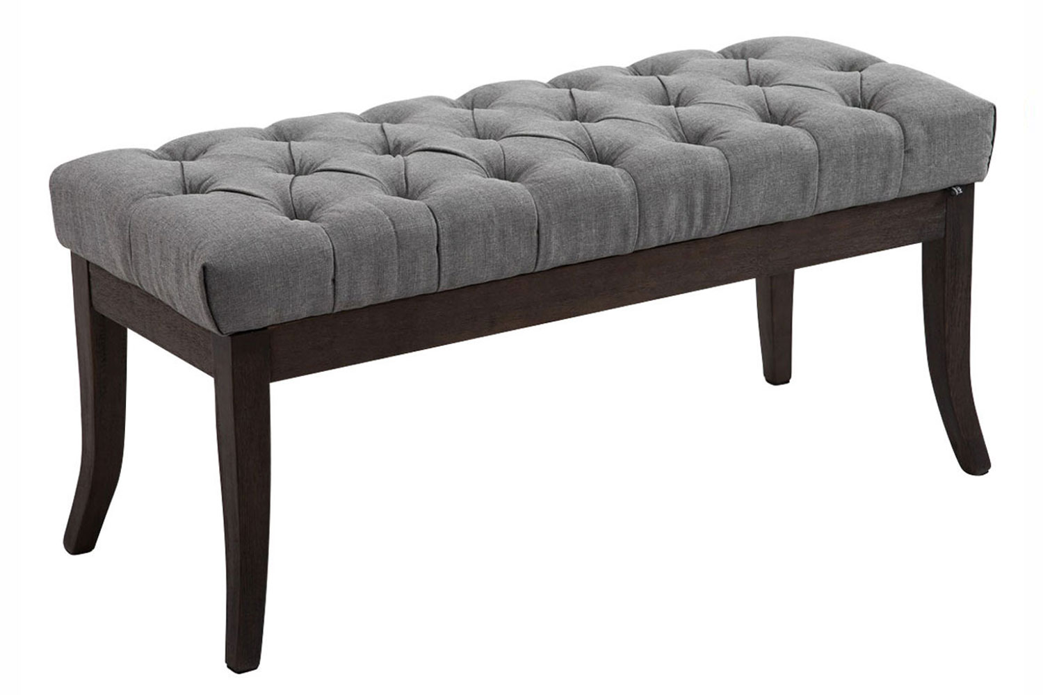 Sitzbank Ramses Stoff antik-dunkel 100, grau