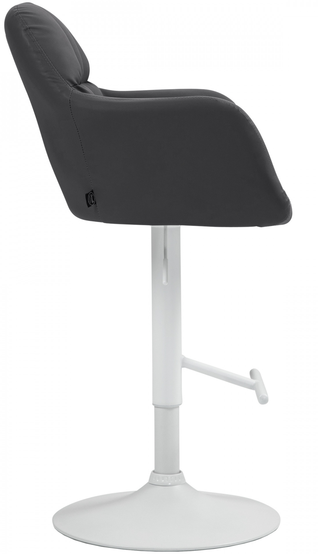 Barhocker Natoma Kunstleder weiß, schwarz