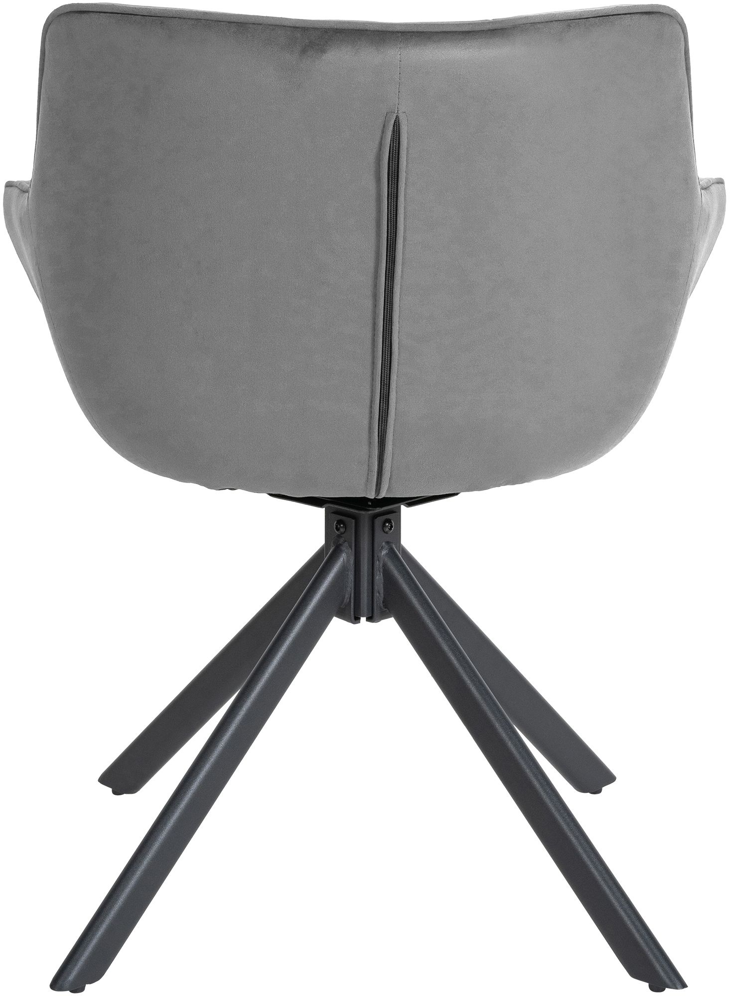 Stuhl Westport Samt, grau