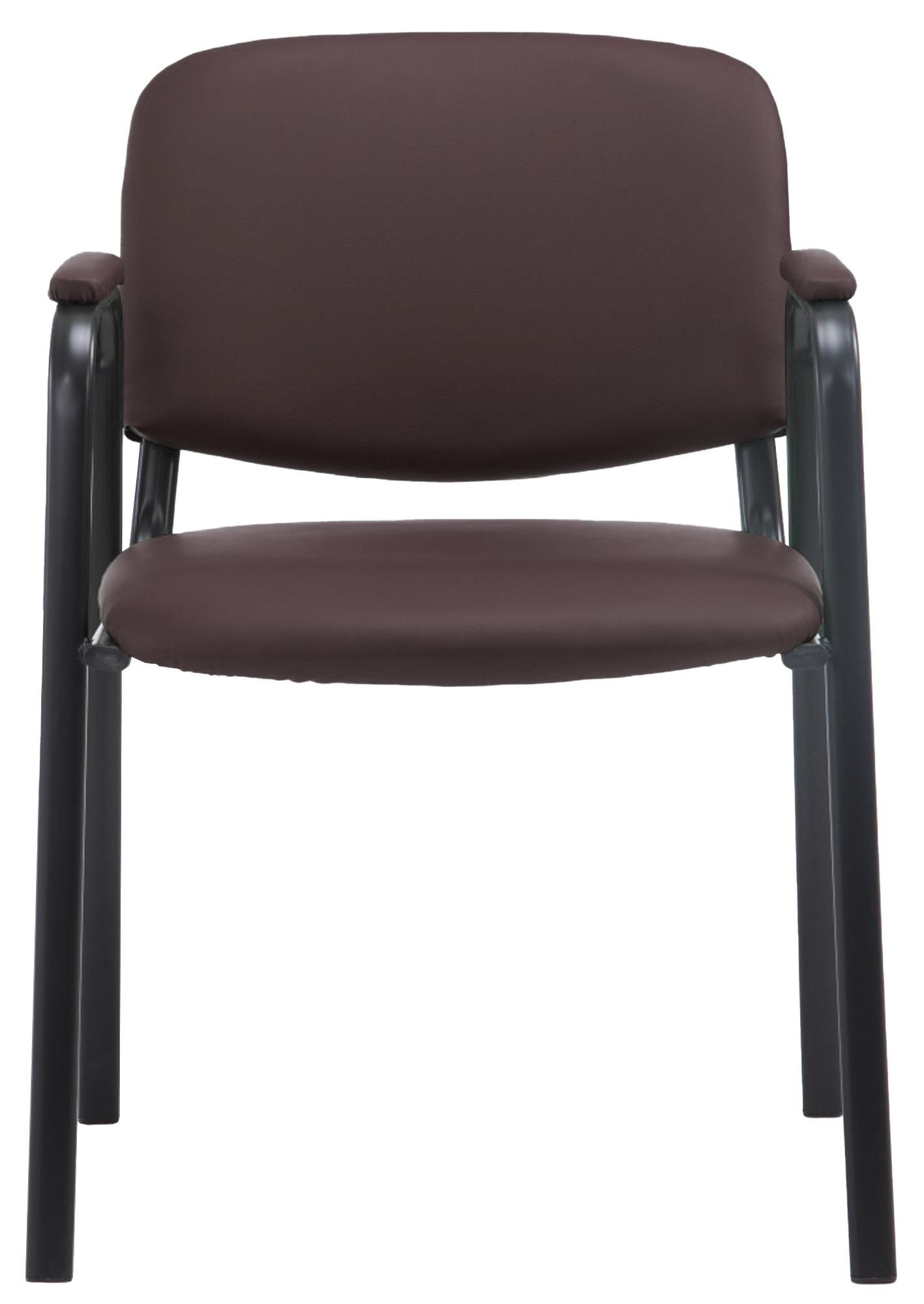 Besucherstuhl Ken PRO Kunstleder, braun