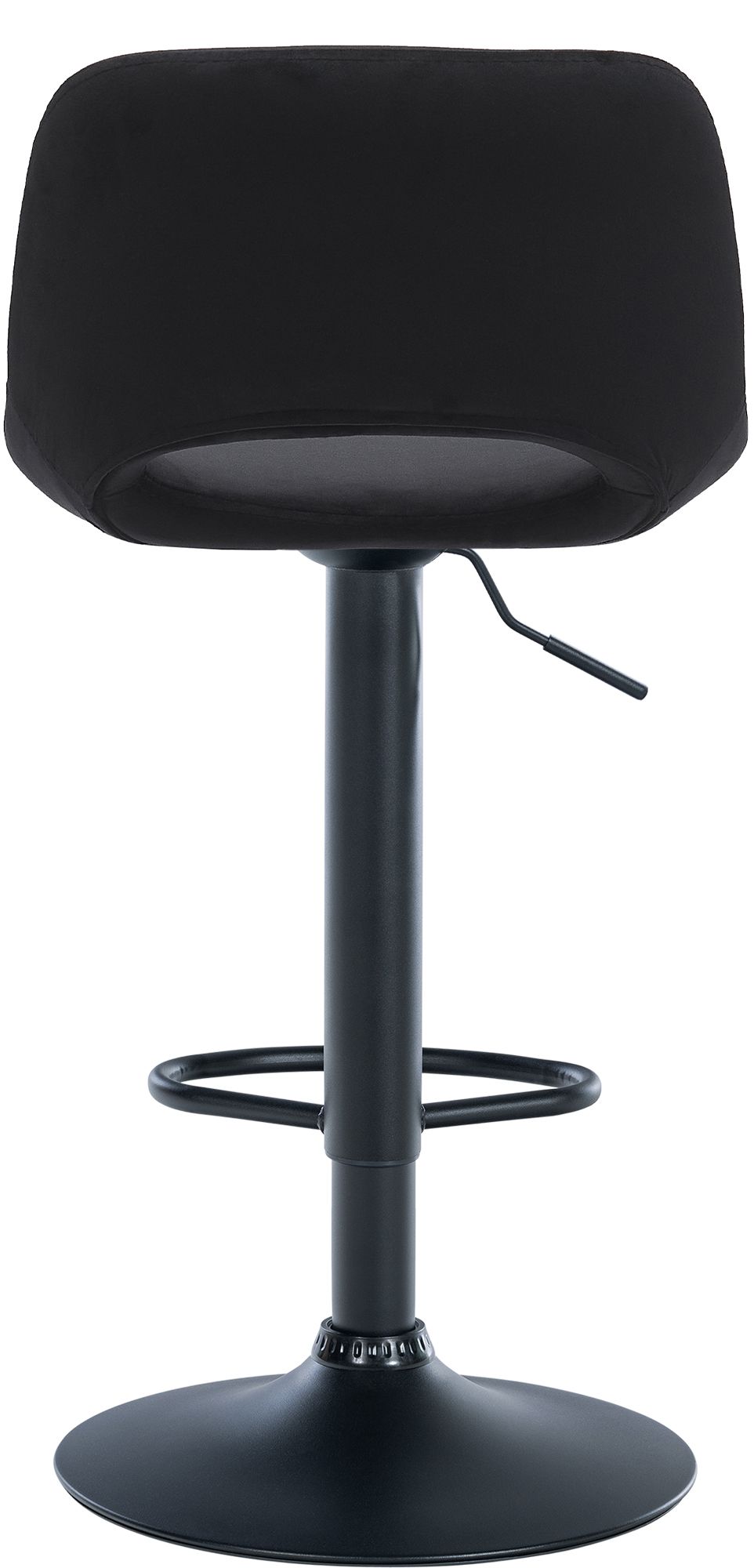 2er Set Barhocker Camden Samt schwarz, schwarz