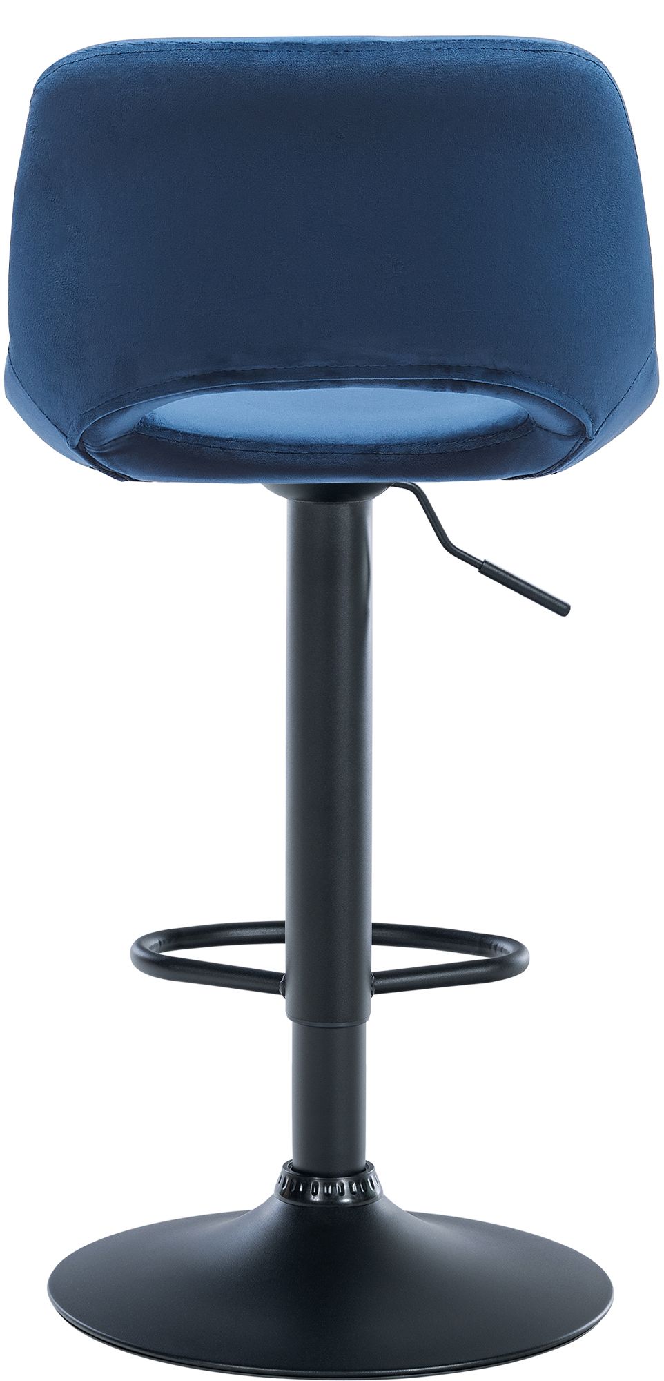 2er Set Barhocker Camden Samt schwarz, blau