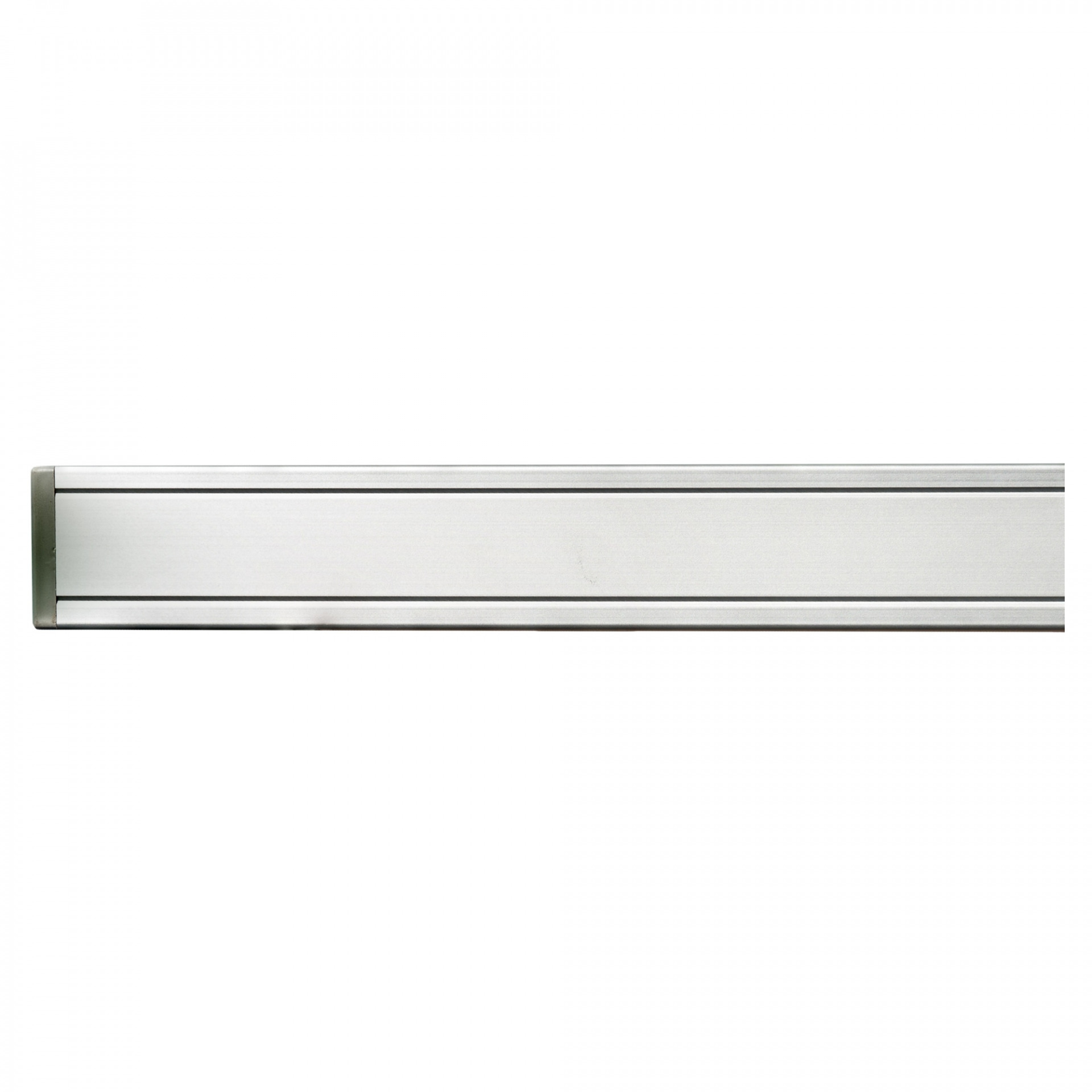 Aluminiumpfosten, SILBER, mit Verstärkung und Kappe, 68 x 68 x 2650 mm, hell eloxiert