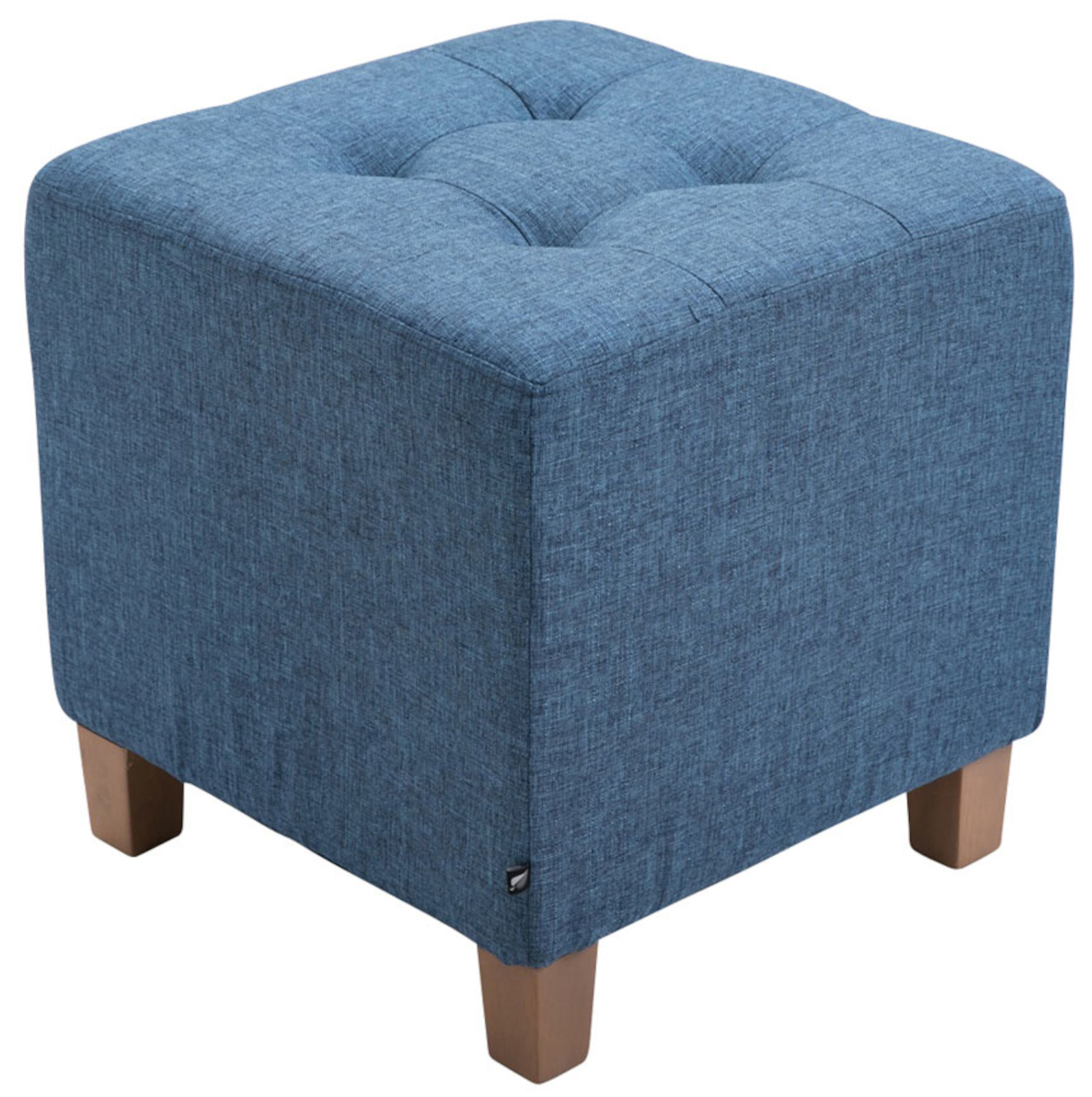 2er Set Sitzhocker Pharao, antik-hell, blau