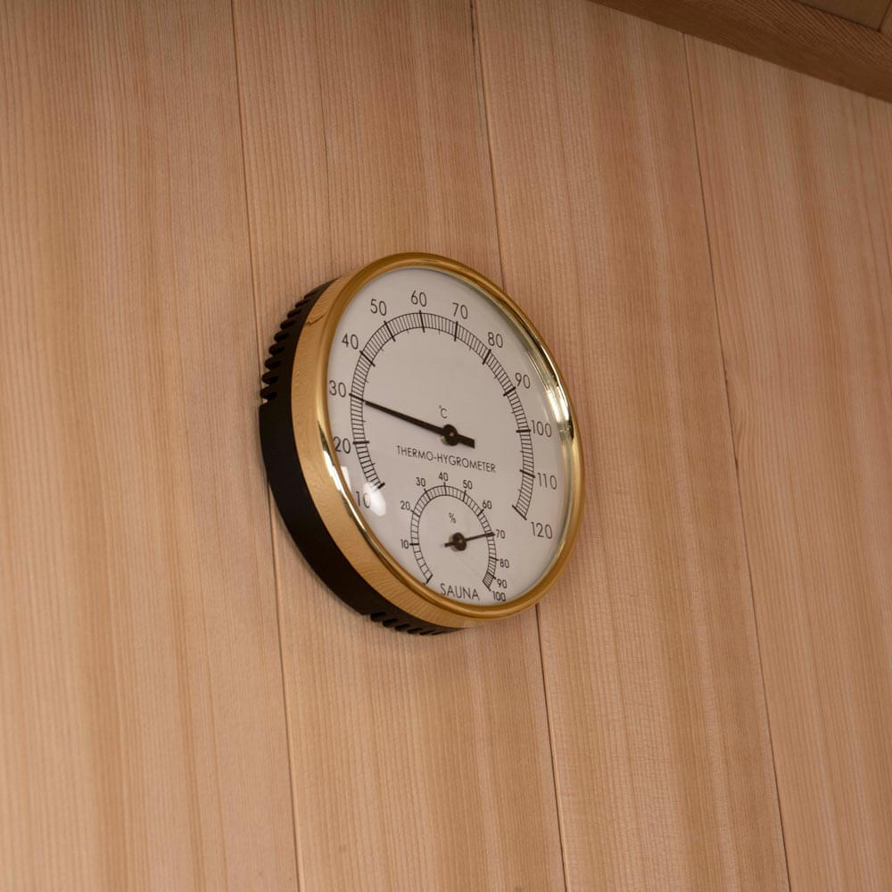 Traditionelle Sauna SKYLINE L - 150 x 120 cm für 3 Personen