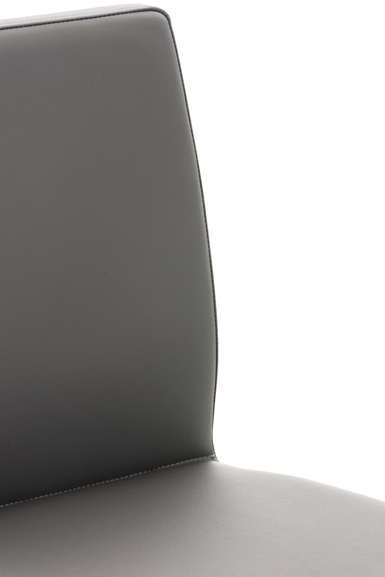Barhocker Cadiz Kunstleder edelstahl, grau