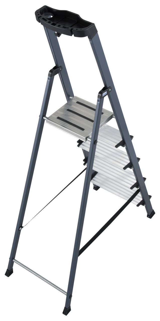 MONTO Stufen-Stehleiter Securo eloxiert, 1x5 Stufen