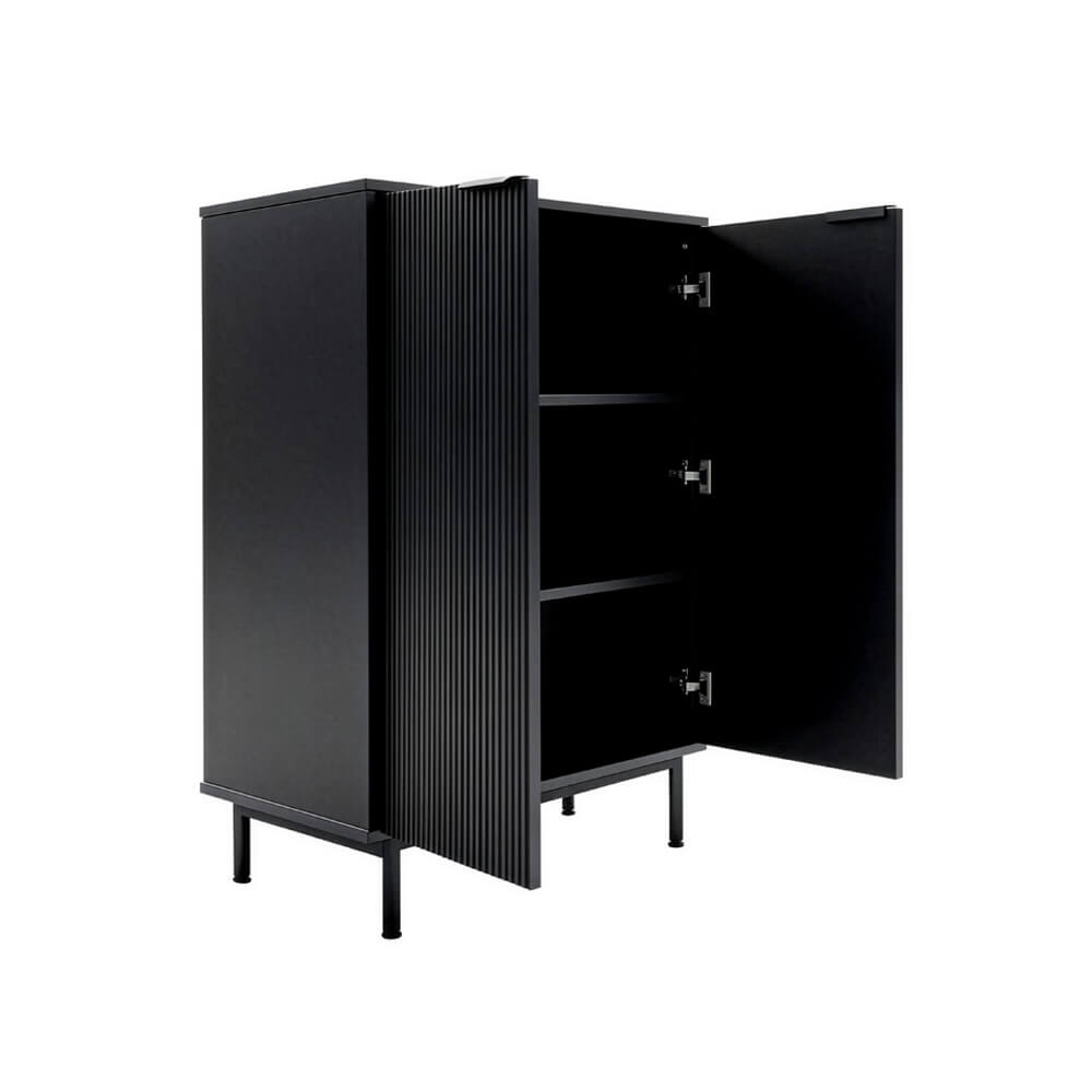 Sideboard NYLA Schwarz - 115 x 90 cm
