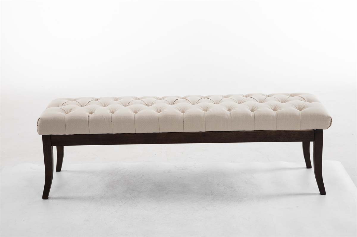 Sitzbank Ramses Stoff antik-dunkel 150, creme