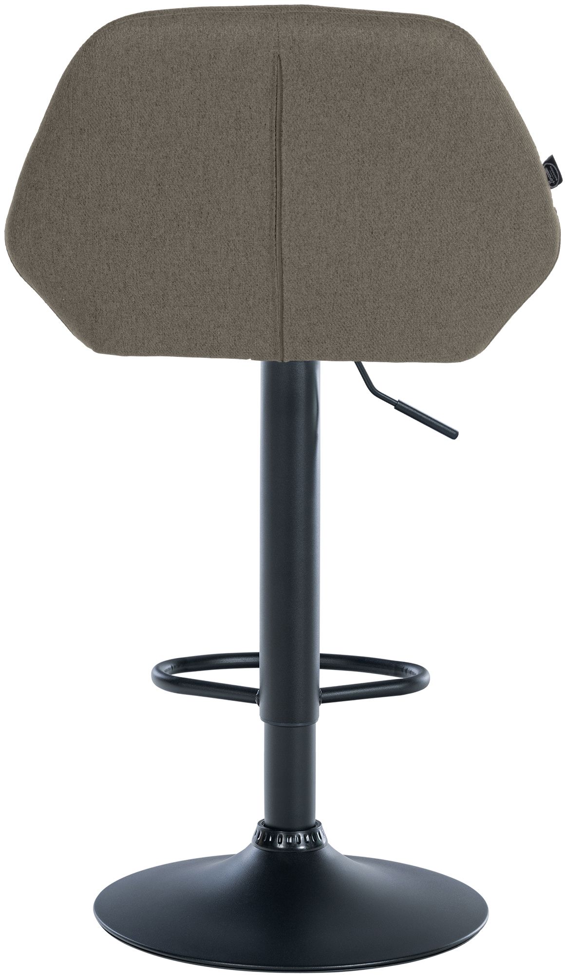 2er Set Barhocker Braga Stoff schwarz, taupe