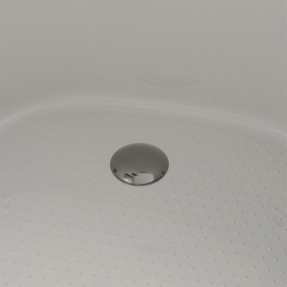 Seniorenbadewanne liegend mit Whirlpoolfunktion VITAL M - 153 x 76 cm Rechts