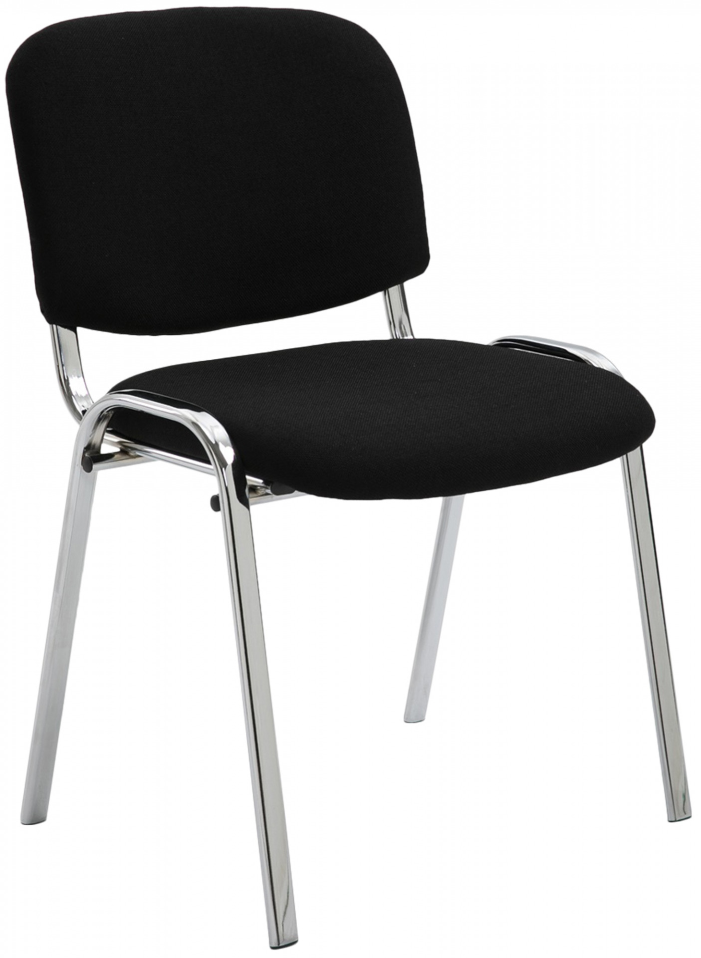 Besucherstuhl Ken C Stoff, schwarz
