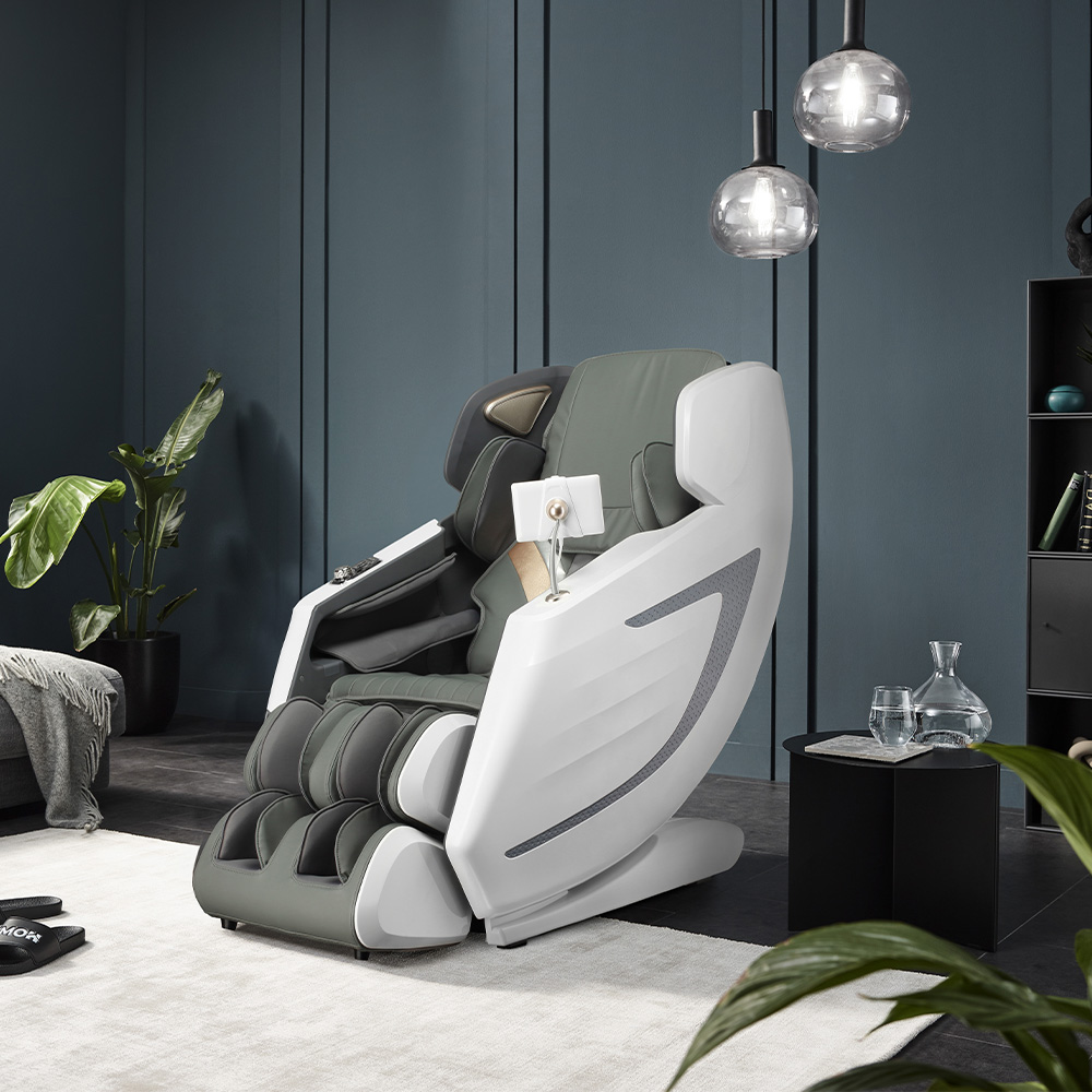 Massagesessel mit Zero-Gravity-Funktion ELVORA - Weiß