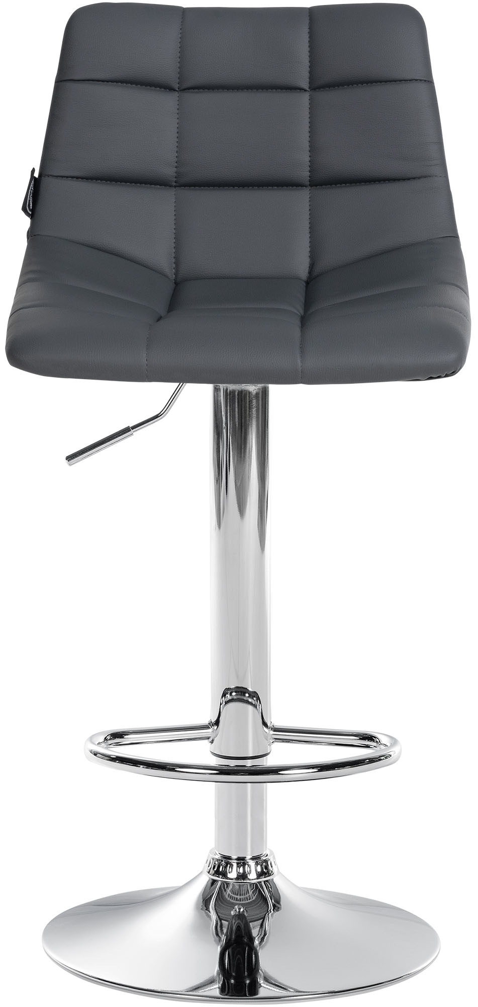 2er Set Barhocker Jerry Kunstleder chrom, grau