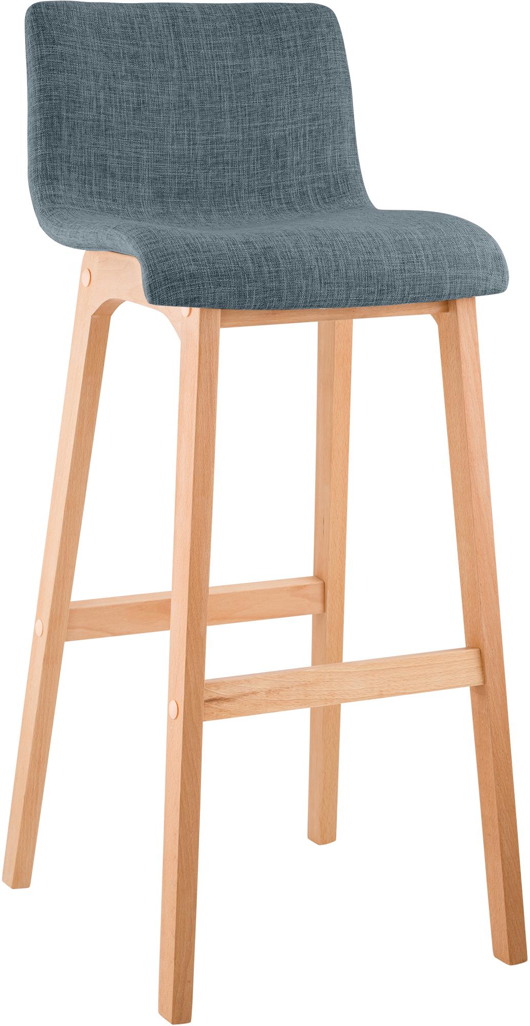 Barhocker Hoover Stoff Natura, blau