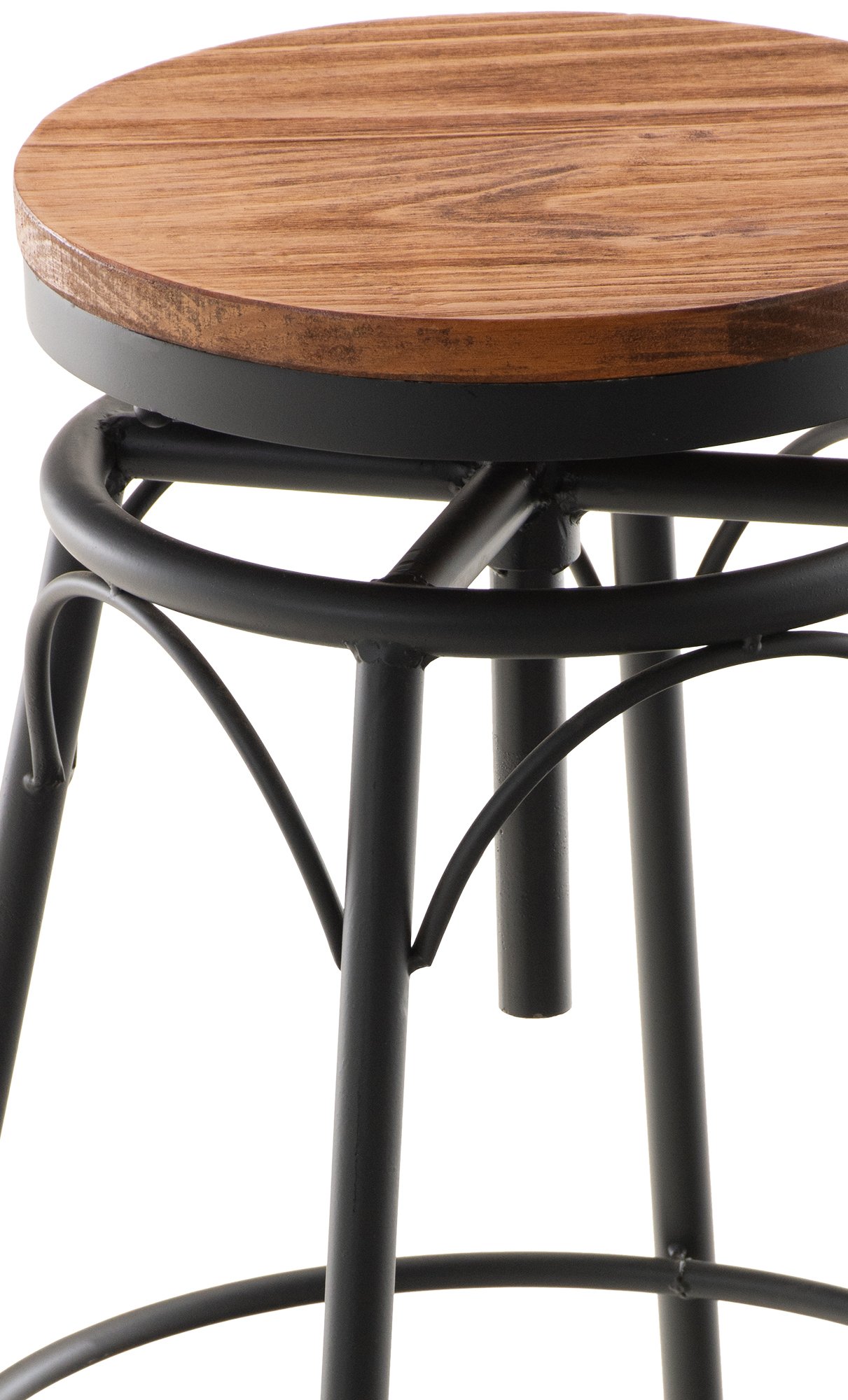 2er Set Barhocker Beam, schwarz