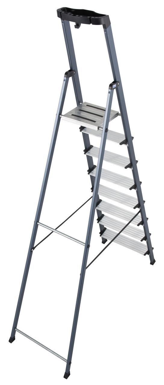 MONTO Stufen-Stehleiter Securo eloxiert, 1x8 Stufen