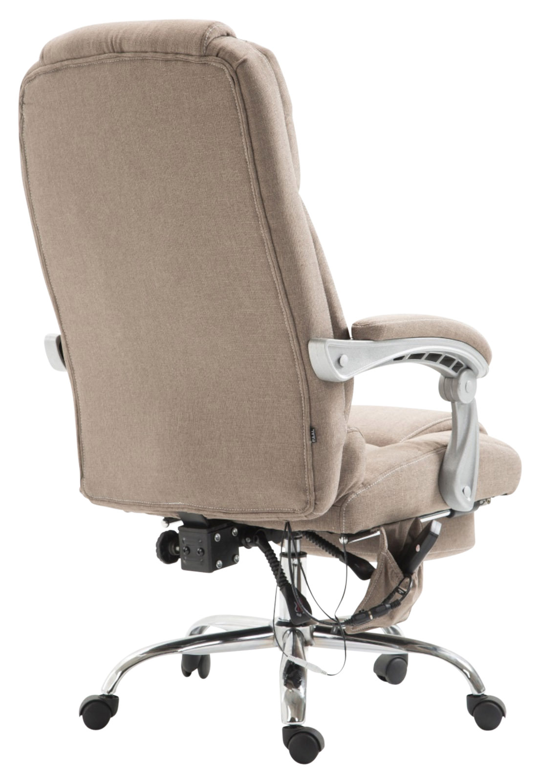 Bürostuhl Pacific Stoff mit Massagefunktion, taupe