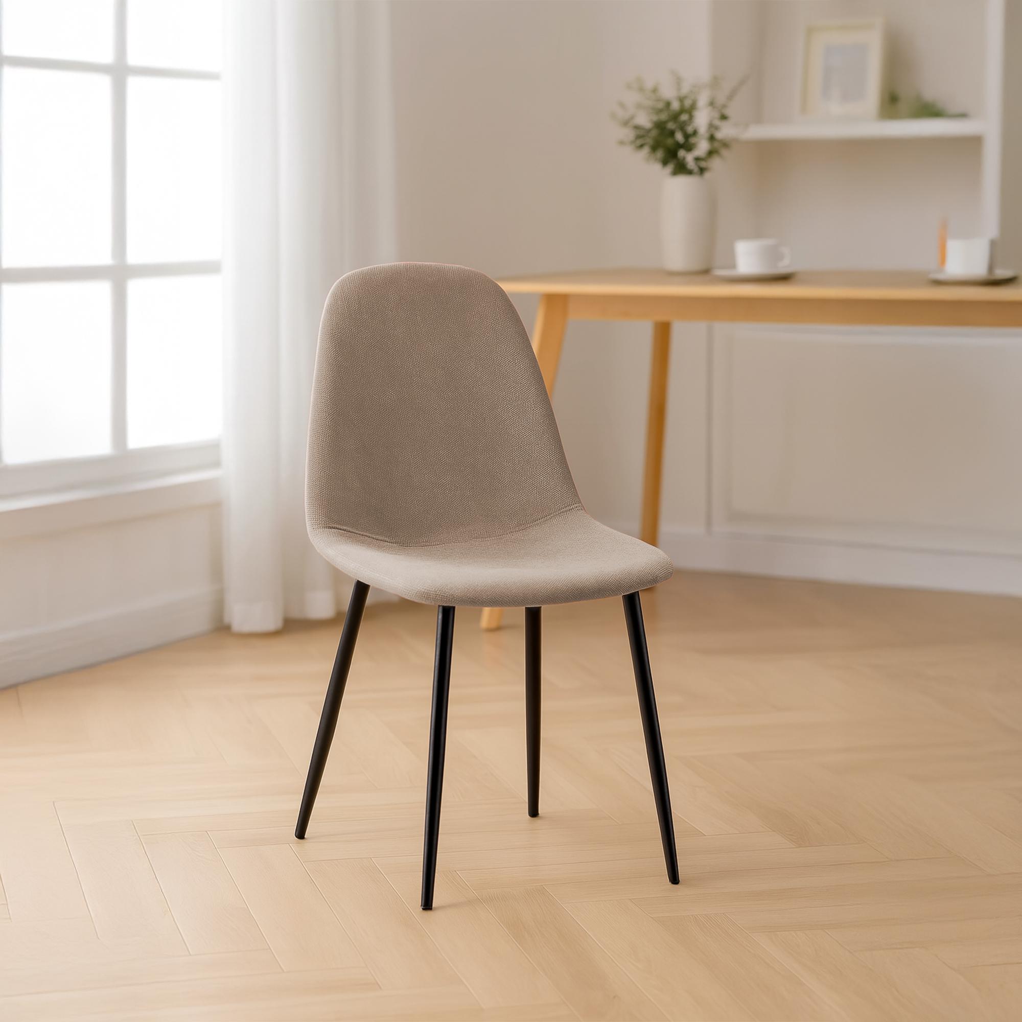 Esszimmerstuhl Napier Stoff, creme