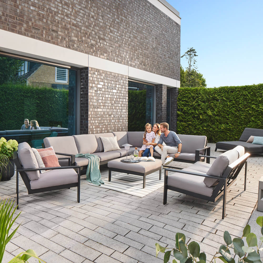 Gartenlounge Aluminium RIO XXL - Anthrazit