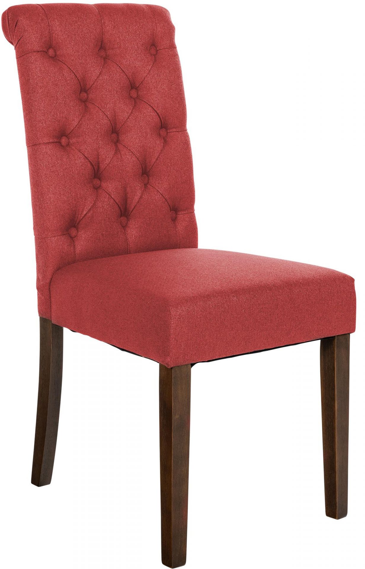 Esszimmerstuhl Lisburn Stoff, rot